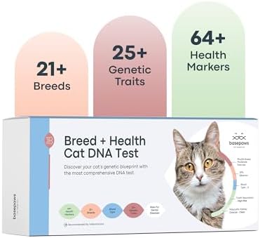 Basepaws Cat DNA Test Kit - Comprehensive Breed  Health and Dental Analysis Across 114 Traits for Accurate and Easy-to-Use Genetic Insights