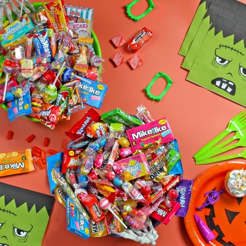 Big Bulk Candy - 8 Pounds - Halloween Individually Wrapped Candies - Trick Or Treat Candies - Piñata Filler Stuffers - Assorted Variety Candy for Offices  Schools  Candy Party Favors  Claw Machines  Carnivals