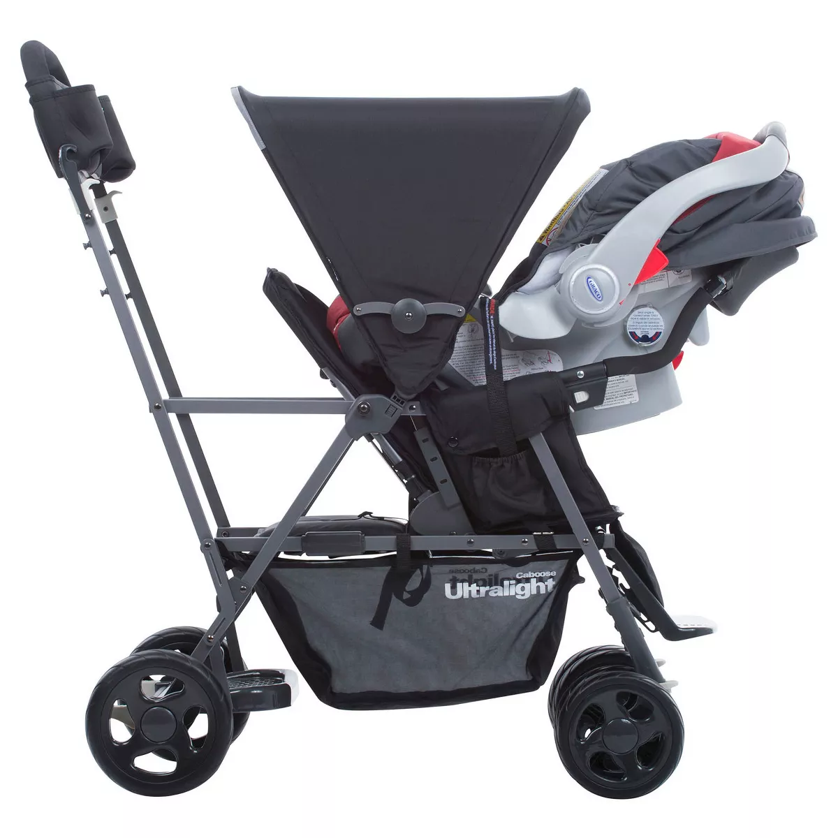 Joovy Caboose Ultralight Sit Stand Double Stroller - Red