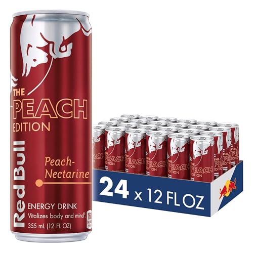 Red Bull Energy Drink  Peach-Nectarine  12 fl oz  24 Cans